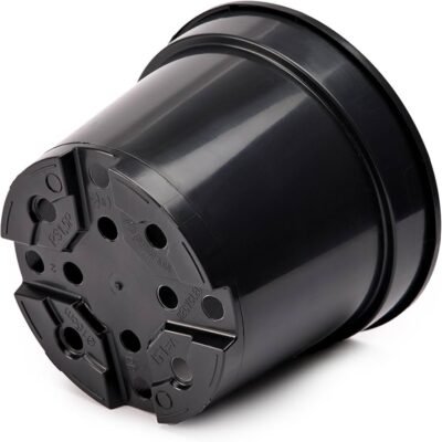 Black Round Pot 15cm
