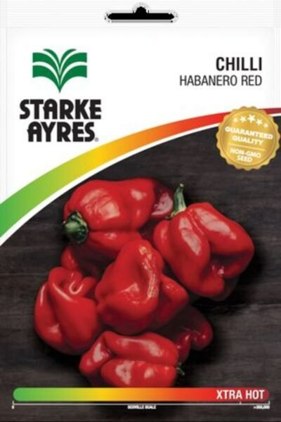 Chilli Habanero - Red (Extra Hot) Starke Ayres Seeds