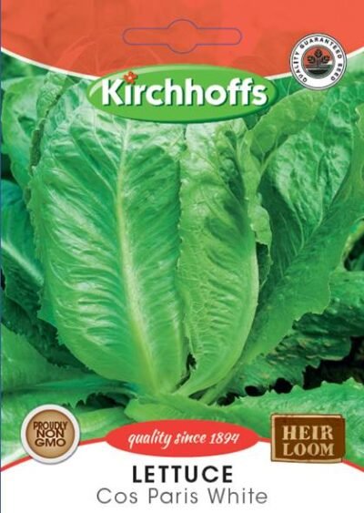 Cos Lettuce Paris White Kirchhoffs Seeds Heirloom Non-GMO