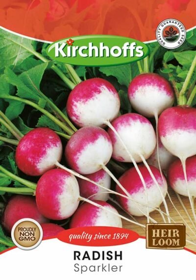 Radish Sparkler Kirchhoffs Seeds Heirloom Non-GMO