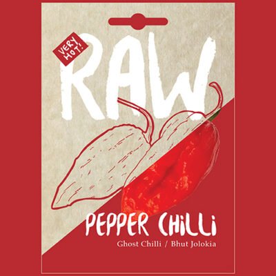 Ghost Pepper / Bhut Jolokia Chilli Pepper RAW Seeds