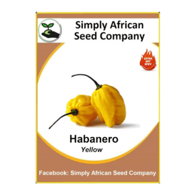 Habanero Yellow Chilli Pepper Seeds SASC Non-GMO